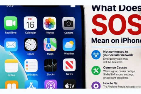 What does SOS mean on iPhone and how to fix SOS only cellular service